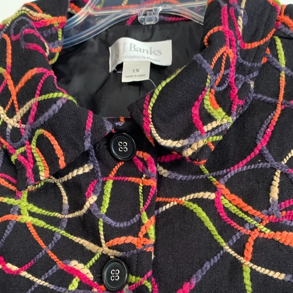 CJ Banks Jackets & Blazers - NWOT CJ Banks Colorfully Embroidered Vest - sz 1X